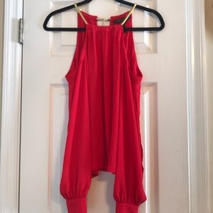 BCBGMAXAZRIA open shoulder top